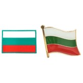 保加利亞國旗刺繡 + 國旗別針 × 1組
