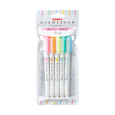 藍色 + 淺綠色 + 黃色 + 橘色 + 粉紅色 × 1組