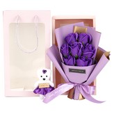 深紫色玫瑰 × 1組