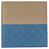 拼色 棕色 + 藍色