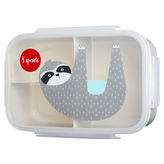 樹懶 透明蓋子 + 白色便當盒 × 1個