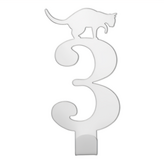 當貓咪遇上數字3 優雅白