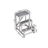花紋板踏臺三層【防滑加厚】 可承重5 × 1個