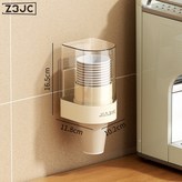 壁掛紙杯架【小號*奶油色】:如圖 × 1個