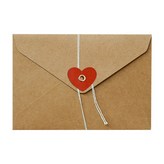 크라프트지 하트 × 5개