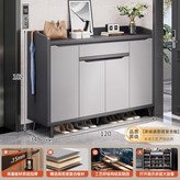 高密度複合板 120*34*102CM 霧灰 金典雅士灰:歸家有序   自在生活 × 1個