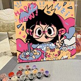 HK50,【20×20內框+畫筆+顏料+膠膜】 × 1個