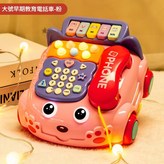 粉色大號早教音樂電話車6820 × 1個
