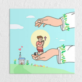 12.예수의사랑과돌봄_소형노프레임_4타입, × 1개