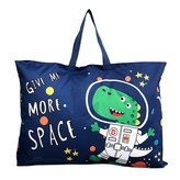 睡袋收納袋-綠色太空龍(特大號約72*54cm) × 1個