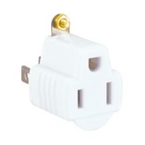 白色-3P轉2P轉接插頭 × 1個