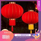 升級款帶2米燈線+LED燈,60型號【紅流蘇】一對 × 1個