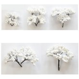 1.겨울백색나무모형 4cm 4개입/T-13 × 1개