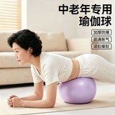 焦糖紫-普通款【直徑20CM】配吹氣管,【中老年專用瑜伽球】疏通脹氣 × 1個
