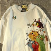 815 看蟲子貓 白色2XL 135-165斤 × 1個