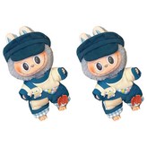 블루 멜빵바지