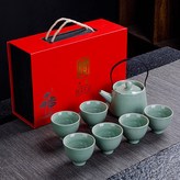 哥窯提梁壺6杯:如圖所示317 × 1個
