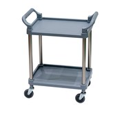 회색 2단 소형 양손 베어링고무바퀴 × 1개