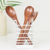 꽂이형 수저통(색상:화이트) × 1개