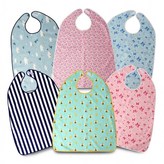 성인용 찍찍이 턱받이_북유럽삼각(오렌지) × 1개