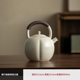 蘇打釉 瓷柄南瓜壺 × 1套