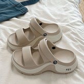 沙白色#厚底顯高*高顏值+足弓支撐/舒適輕壓35-36 【正碼】 × 1個
