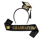 졸업머리띠+어깨띠세트 × 1개