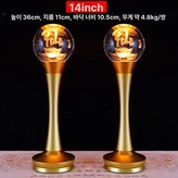 14inch 크리스탈 램프 노란빛 A × 1개