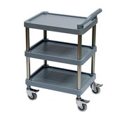 회색 3단 소형 한손 크롬투명브레이크바퀴 × 1개