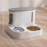 一體碗：灰色（喂水+餵食）,不帶不銹鋼碗 × 1個