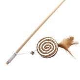 木桿逗貓棒-圓餅 × 1個