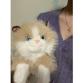 布偶貓【棕黃色】:45釐米【精品】會喵喵叫帶鬍鬚 × 1個