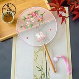 圓形桃花兔子獨家亮絲雙面繡特惠版 × 1個