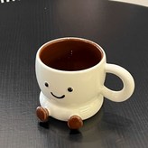 胖胖腳丫杯-棕色,250ML × 1個