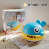 藍色感應噴水鯨魚 贈送充電線:1pcs × 1個