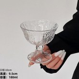 透明甜品碗 樹皮紋 × 1個