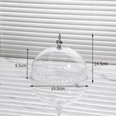 圓形19.5釐米蛋糕蓋-銀塔珠提手 × 1個