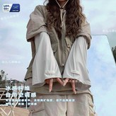 棉標AIM-淺灰 百搭 ,可調節 袖口加大 原版 AIM標 × 1個