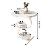 米白色+雪山白岩板【直徑45】 × 1個