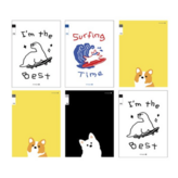 공룡보드, 서핑 독, 웰시코기, 사모예드 6p