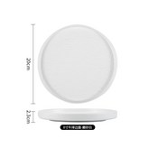 8寸牛排盤-磨砂白 × 1個