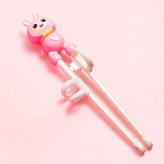 櫻花粉 小白兔【學習筷】 × 1個