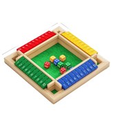 天然松木 四色數字翻牌棋 四色骰子 × 1個