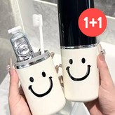 op No.01 칫솔치약보관컵 블랙화이트