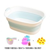 藍色15斤盆加水勺加洗澡刷加品:如圖 × 1個