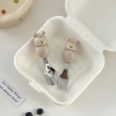 百變小熊卡其色叉勺 × 1個