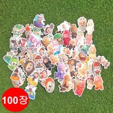 B 라부부스티커 × 1세트