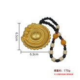 龍牌雙面轉轉+手鍊繩【沙金】:龍牌雙面轉轉+手鍊繩【沙金】 × 1個