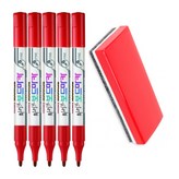 레드 5개+지우개 1개