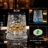 B. 비즈 스타일 회전컵+조명 코스터 × 1개